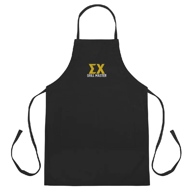 Men's organic cotton crew - neck t - shirts for everyday comfortSigma Chi Embroidered Apron