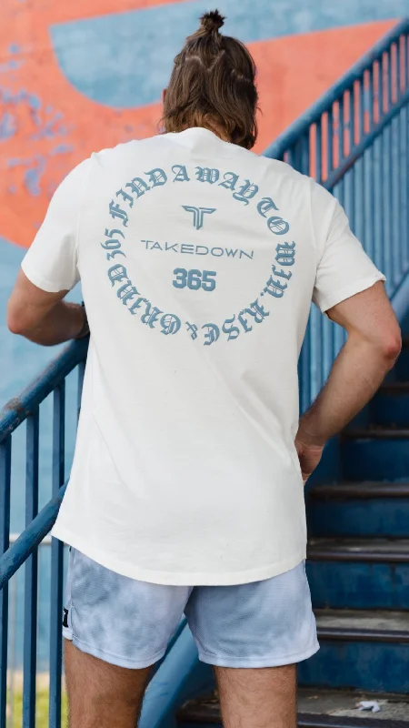 Men's short - sleeve linen t - shirts for summer beach outingsFind A Way To Win 365 T-Shirt