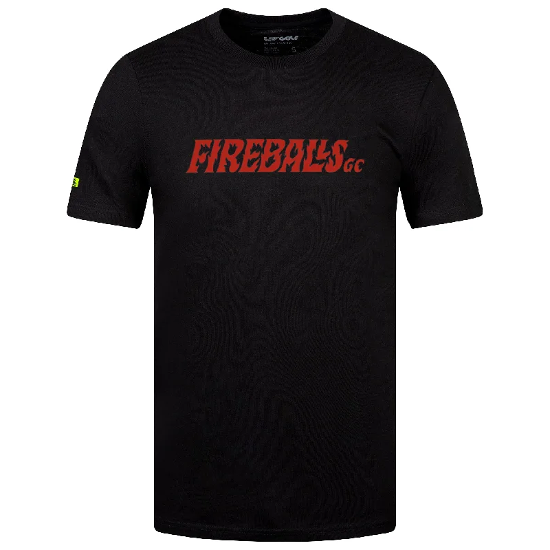 Men's polo t - shirts with a contrast collar for a preppy lookFireballs GC | Men's Script Tee
