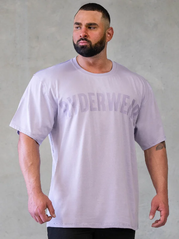 Men's ribbed t - shirts with a textured finish for added styleForce Oversized T-Shirt - Lavender