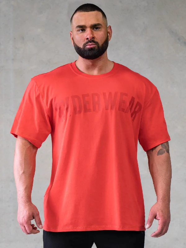 Men's v - neck muscle t - shirts for a body - building aestheticForce Oversized T-Shirt - Watermelon