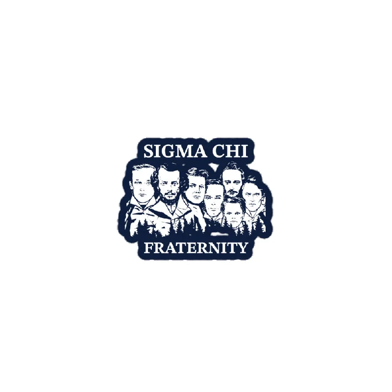 Men's v - neck muscle t - shirts for a body - building aestheticSigma Chi Founders Sticker