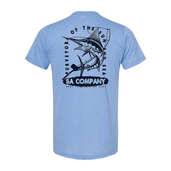 Men's ribbed t - shirts with a textured finish for added styleGraphic Tee | Purveyor | Heather Blue