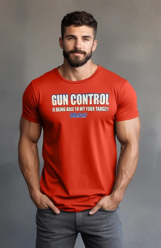 Men's ribbed t - shirts with a textured finish for added styleGun Control  T-Shirt