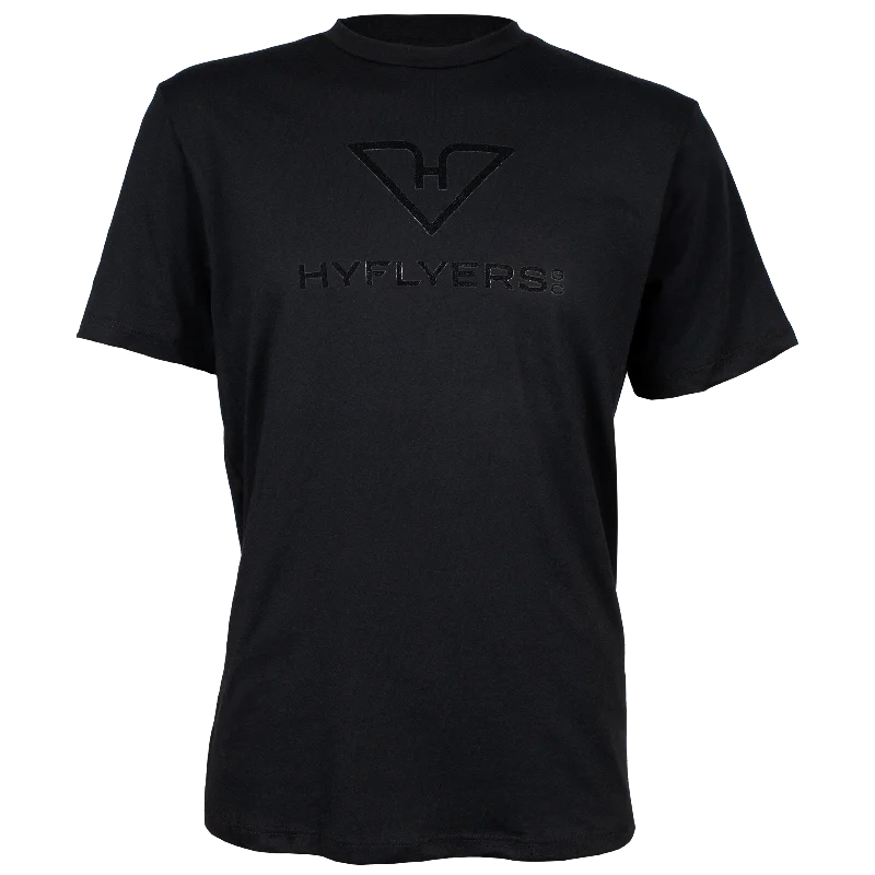 Men's printed Hawaiian t - shirts for tropical vacationsHyFlyers GC | Blackout Logo Tee