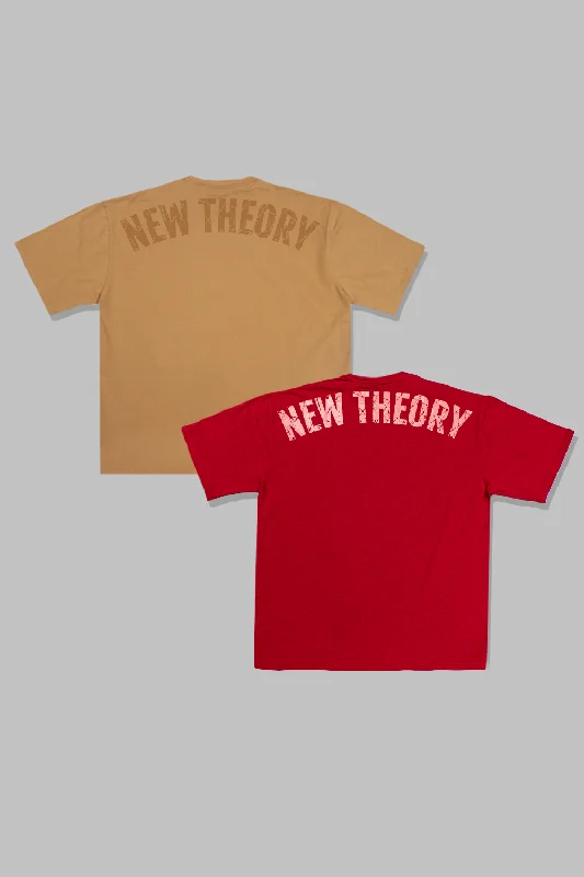 Men's long - sleeve henley t - shirts with button - down placketsLegacy Oversized T-Shirt - Red & Yellow