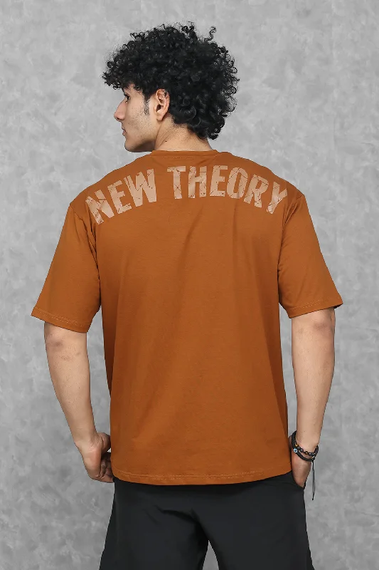 Men's moisture - wicking athletic t - shirts for intense workoutsLegacy Oversized T-Shirt - Rust