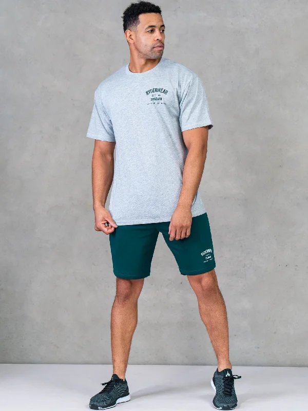 Men's long - sleeve henley t - shirts with button - down placketsLegacy T-Shirt - Grey Marl