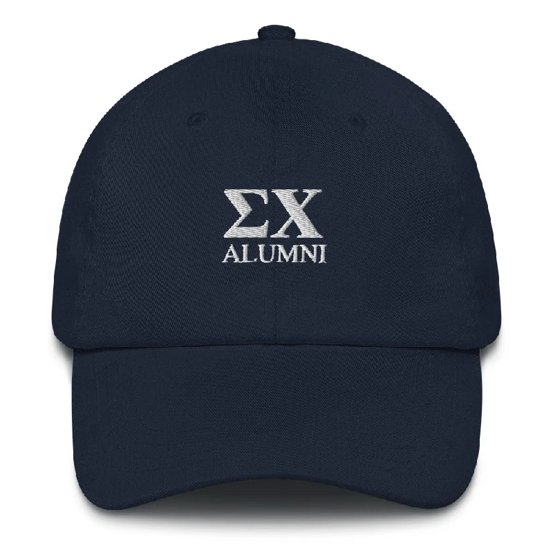 Men's polo t - shirts with a contrast collar for a preppy lookSigma Chi Alumni Dad Hat Men's polo t - shirts with a contrast collar for a preppy lookSigma Chi Alumni Dad Hat