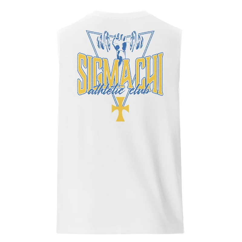 Men's thermal t - shirts with a high - neck design for cold weatherLIMITED RELEASE: Sigma Chi Athletic Department Muscle Tank