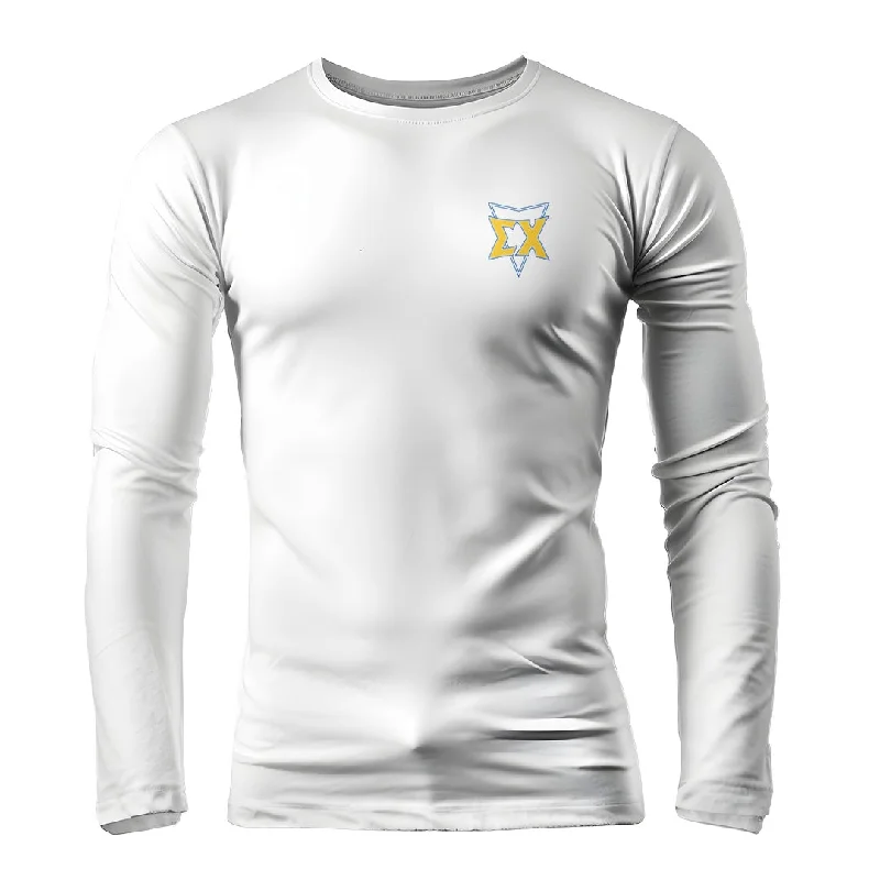 Men's short - sleeve linen t - shirts for summer beach outingsLIMITED RELEASE: Sigma Chi Athletic Department Rash Guard