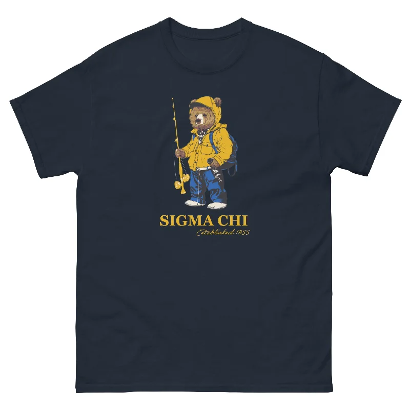 Men's organic cotton crew - neck t - shirts for everyday comfortSigma Chi Bear T-Shirt Navy