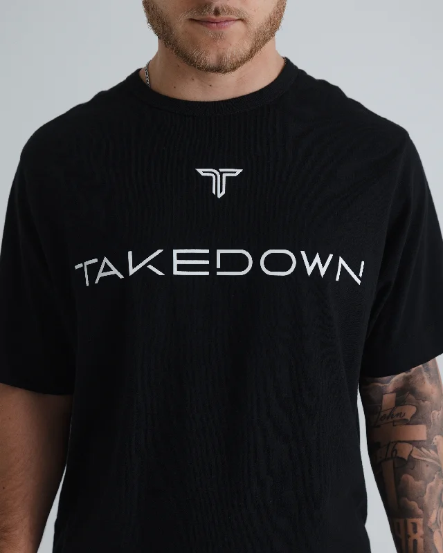 Men's antimicrobial t - shirts for odor - free freshness during travelLock Up Oversized T-Shirt - Black
