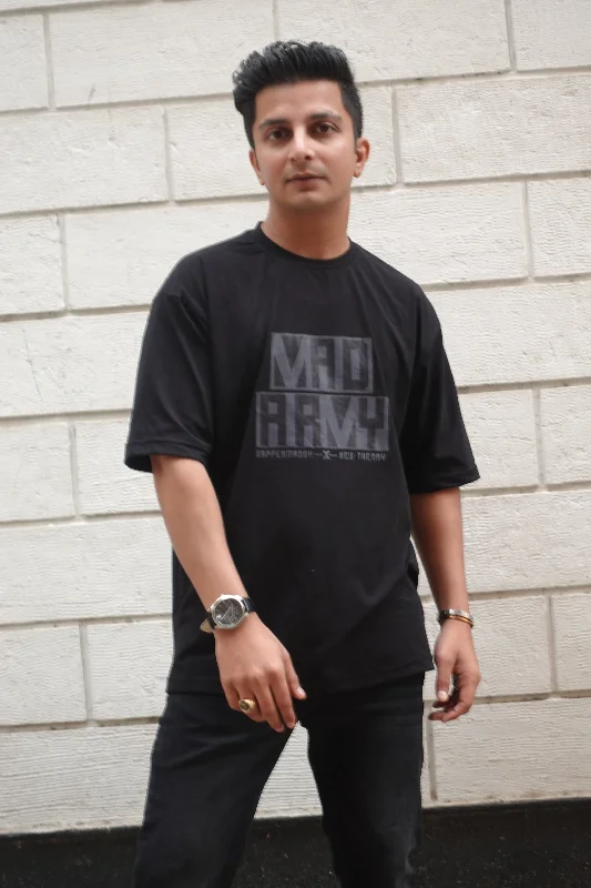 Men's lightweight performance t - shirts for running marathonsMad Army X New Theory T-shirt Men's lightweight performance t - shirts for running marathonsMad Army X New Theory T-shirt