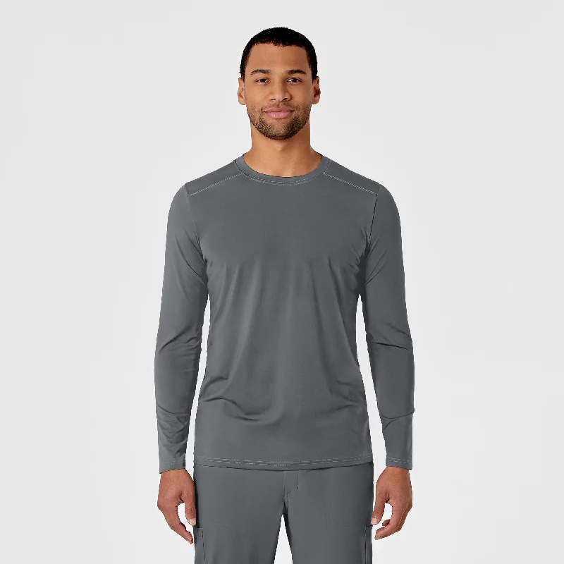 Men's plus - size pocket t - shirts with a classic lookMen's Performance Long Sleeve Tee - Pewter