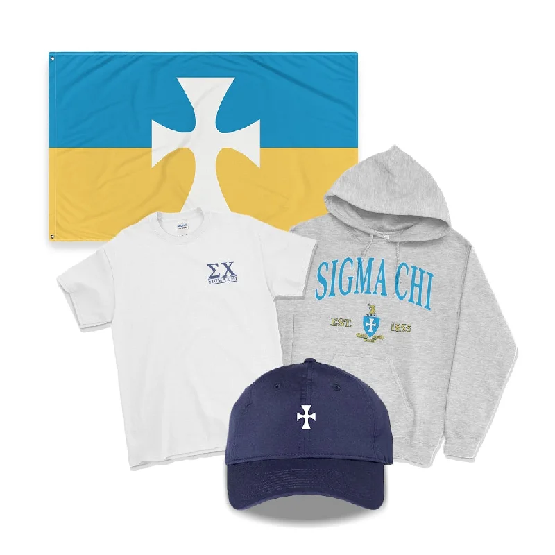 Men's organic cotton crew - neck t - shirts for everyday comfortSigma Chi New Brother Bundle