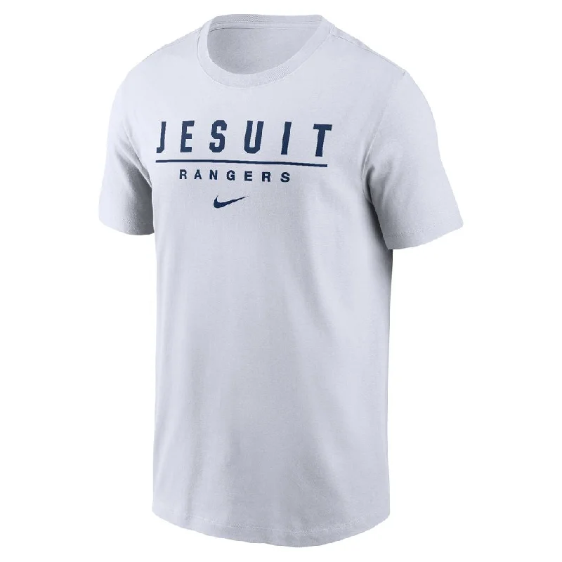 Men's UV - protection t - shirts for outdoor activities in the sunNike Dri-FIT Cotton White Tee