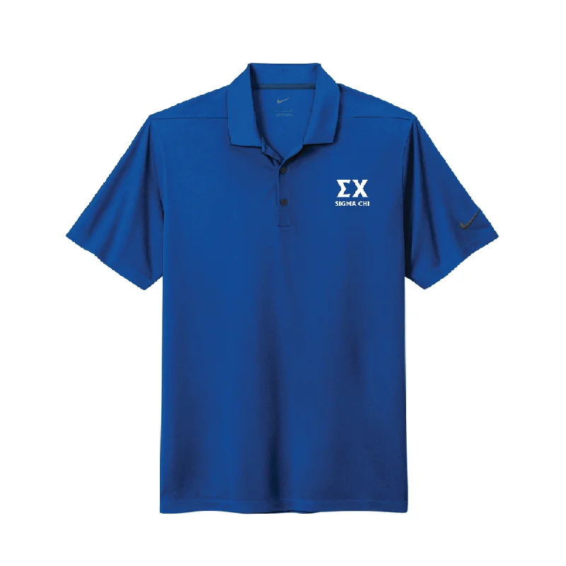 Men's UV - protection t - shirts for outdoor activities in the sunSigma Chi Letters Polo by Nike