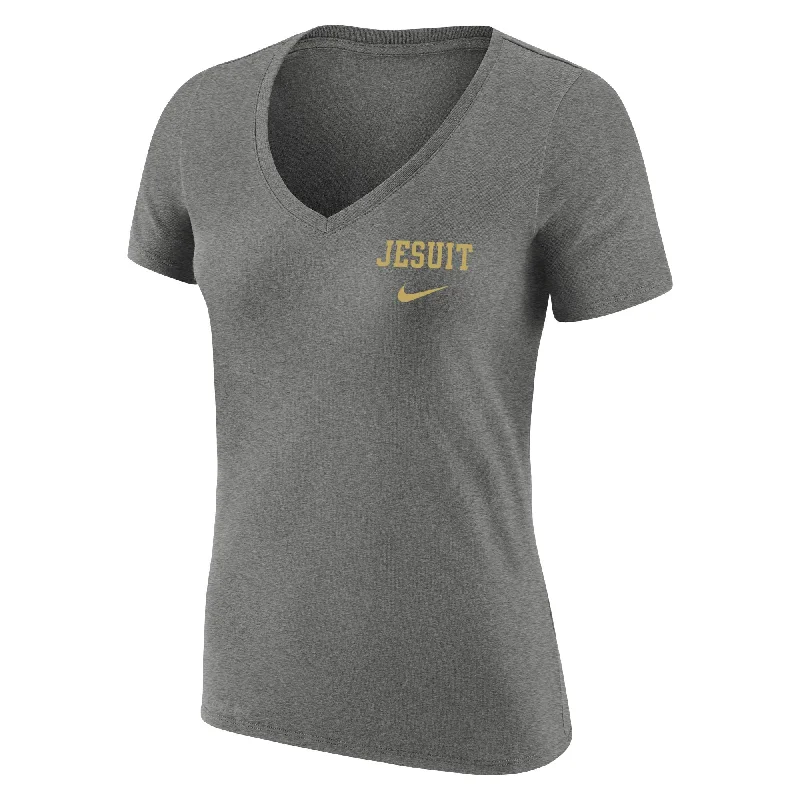 Men's polo t - shirts with a contrast collar for a preppy lookNike Womens Dri-Fit Cotton V-Neck Tee