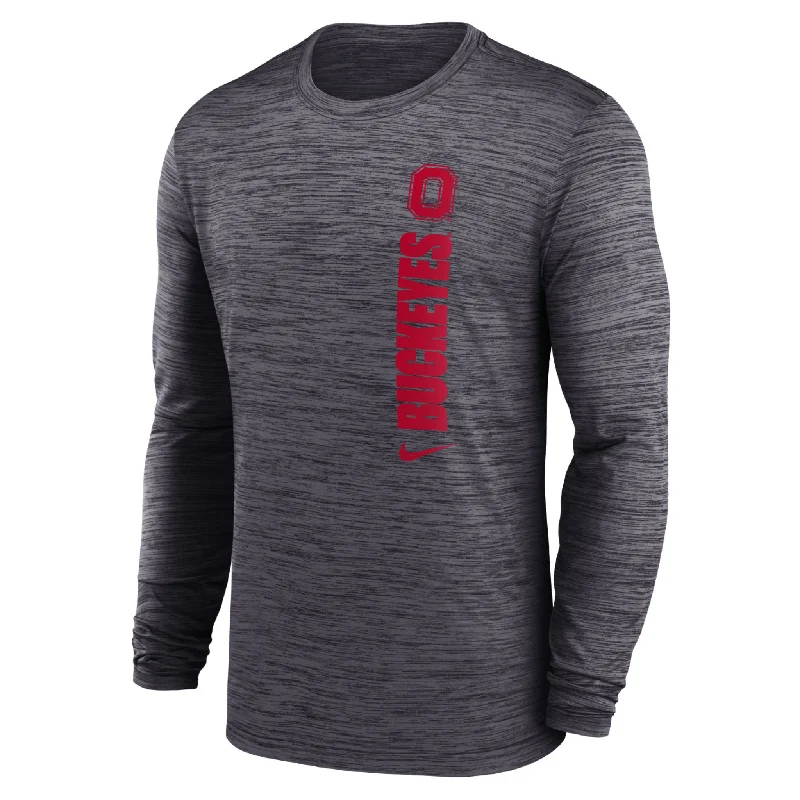 Men's button - front t - shirts with a unique artistic printMen's Dri-Fit Velocity Long Sleeve T-Shirt