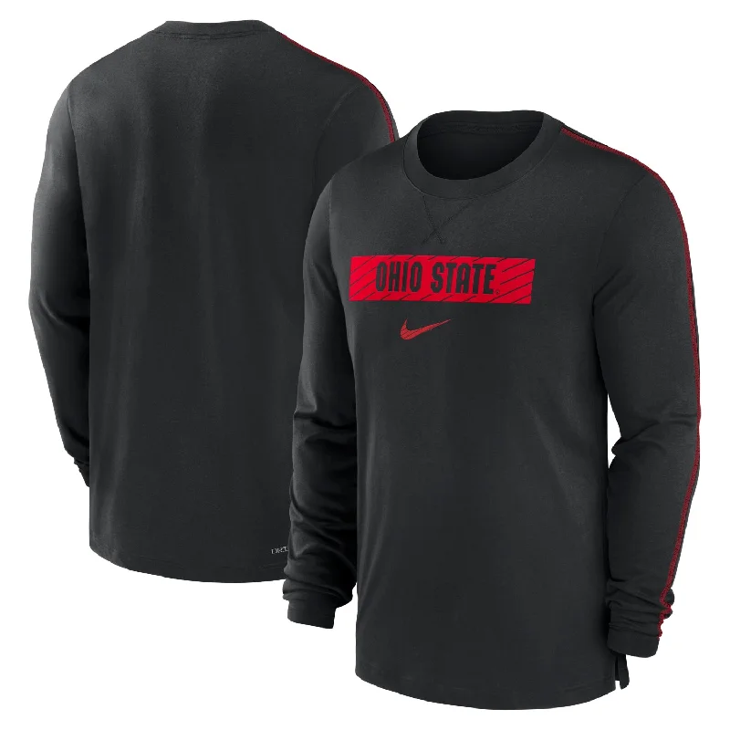 Men's button - front t - shirts with a unique artistic printMen's Dri-fit Team Issue Long Sleeve T-Shirt