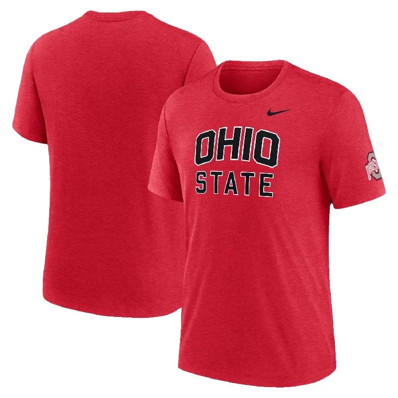 Men's polo t - shirts with a contrast collar for a preppy lookMen's Tri-Blend Collegiate Block T-Shirt