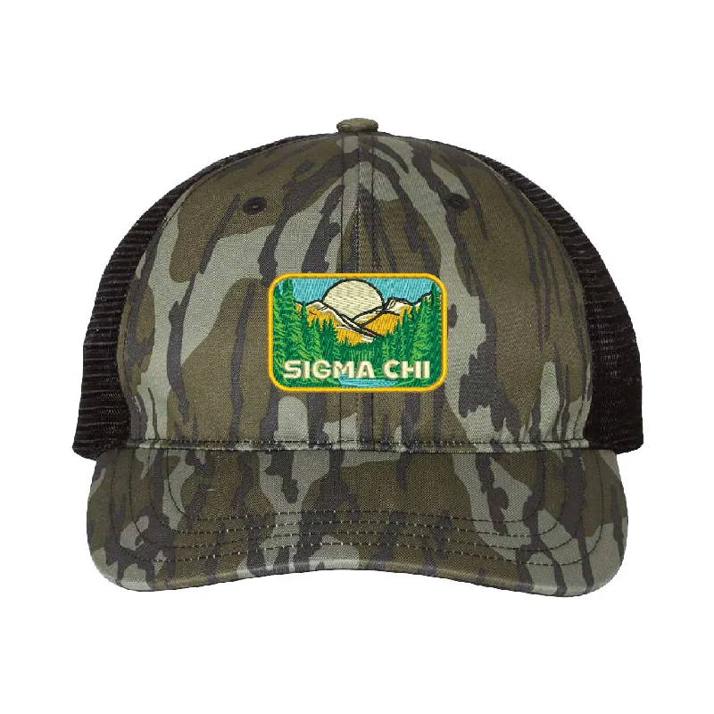 Men's distressed denim - look t - shirts with a rugged appealOUTDOORS COLLECTION: Sigma Chi Army Trucker Hat Men's distressed denim - look t - shirts with a rugged appealOUTDOORS COLLECTION: Sigma Chi Army Trucker Hat
