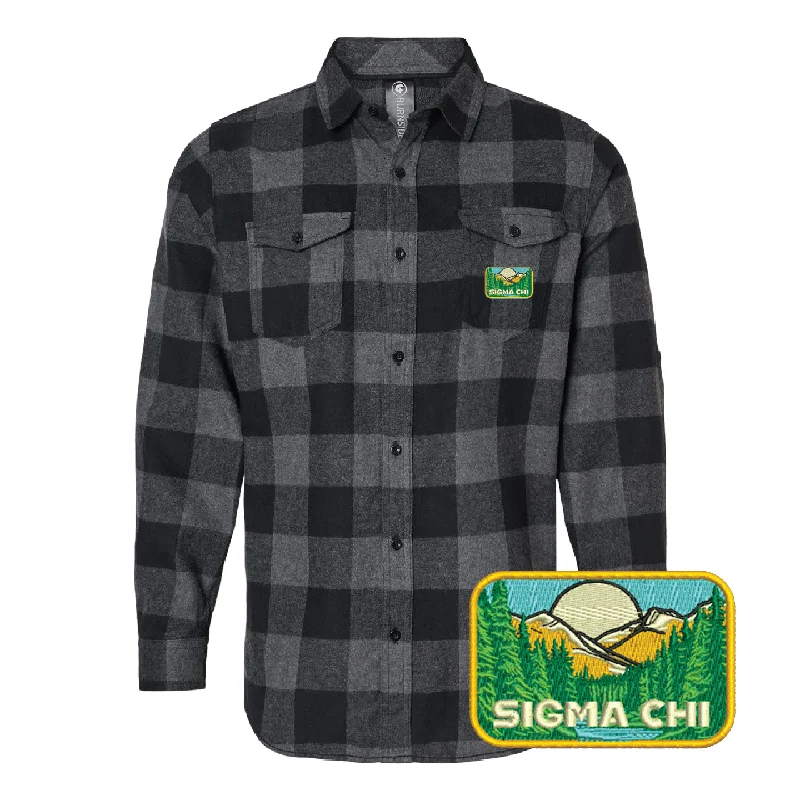 Men's UV - protection t - shirts for outdoor activities in the sunOUTDOORS COLLECTION: Sigma Chi Flannel Men's UV - protection t - shirts for outdoor activities in the sunOUTDOORS COLLECTION: Sigma Chi Flannel