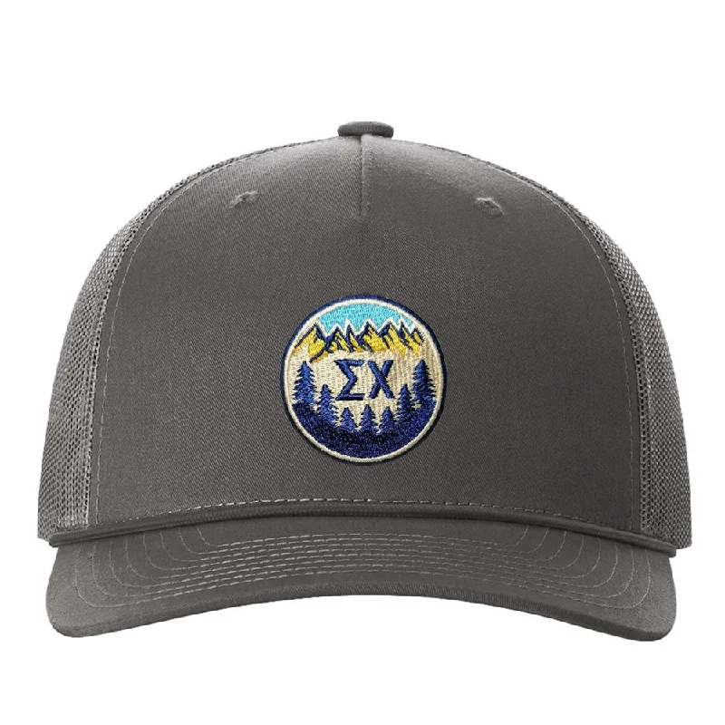 Men's mock - neck t - shirts with a modern and sleek styleOUTDOORS COLLECTION: Sigma Chi Trucker Rope Hat