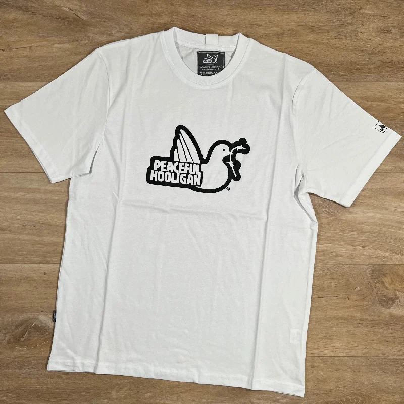 Men's plus - size pocket t - shirts with a classic lookPeaceful Hooligan T-Shirt in White