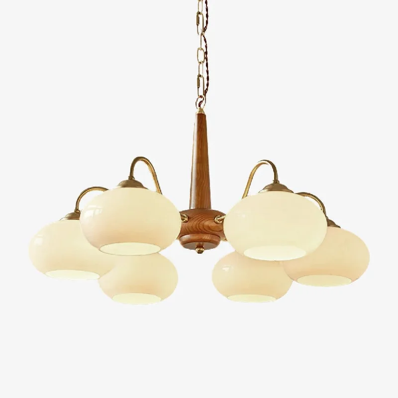 Chandeliers with Metal Frames in Bronze FinishPersimmon Chandelier