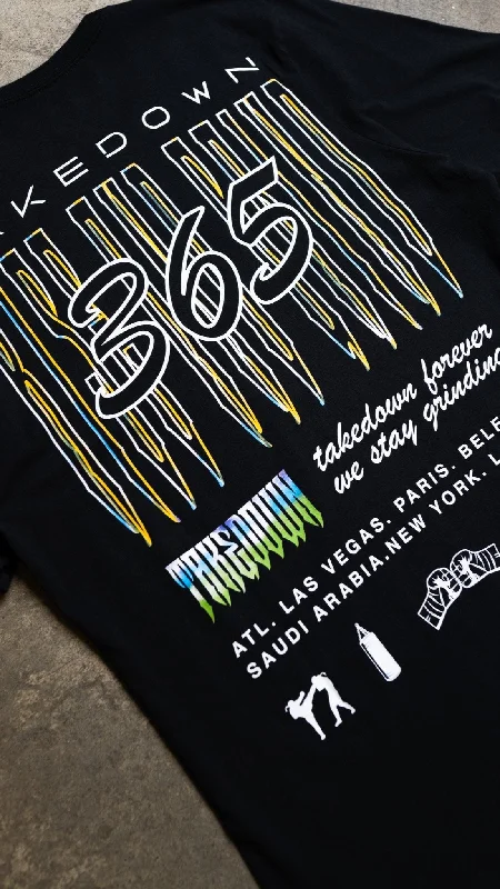 Men's button - front t - shirts with a unique artistic printPrism T-Shirt - Black