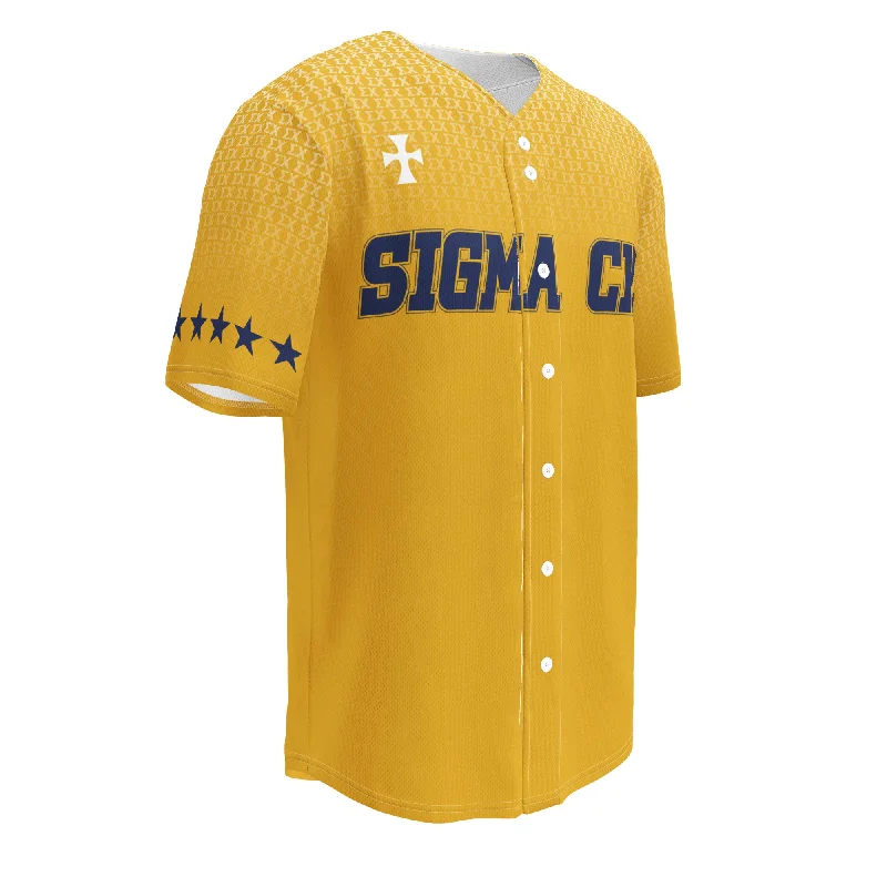 Men's thermal t - shirts with a high - neck design for cold weatherSigma Chi Recycled Baseball Jersey