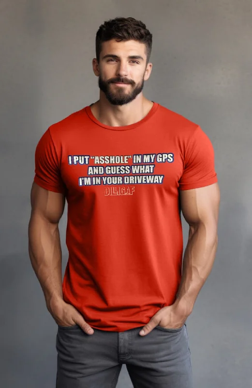 Men's thermal t - shirts with a high - neck design for cold weatherGps T-Shirt