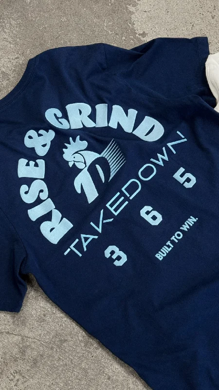 Men's UV - protection t - shirts for outdoor activities in the sunRise & Grind 365 T-Shirt - Navy