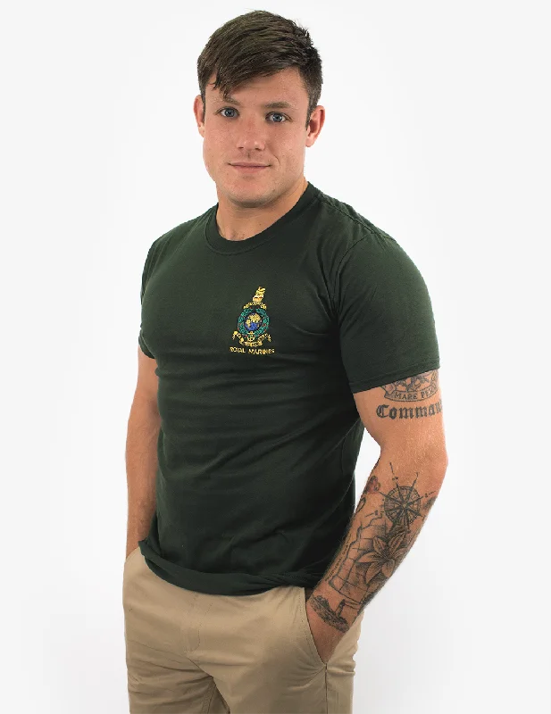 Men's printed Hawaiian t - shirts for tropical vacationsEssential Heavy Cotton T-Shirt - Bottle Green