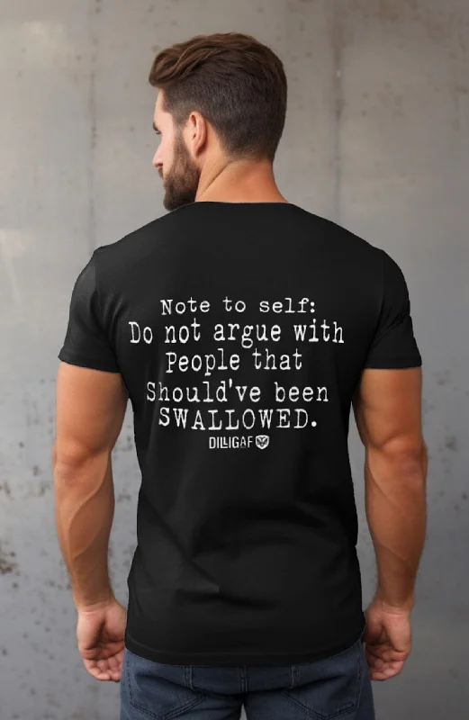 Men's UV - protection t - shirts for outdoor activities in the sunShould Have Been Swallowed T-Shirt