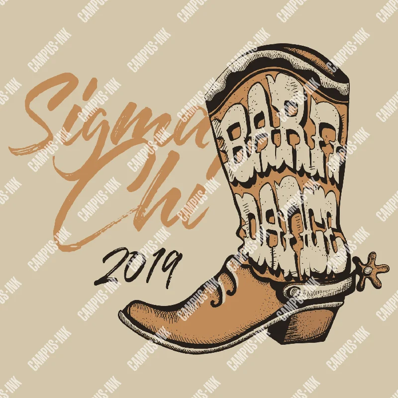 Men's polo t - shirts with a contrast collar for a preppy lookSigma Chi Barn Dance Design