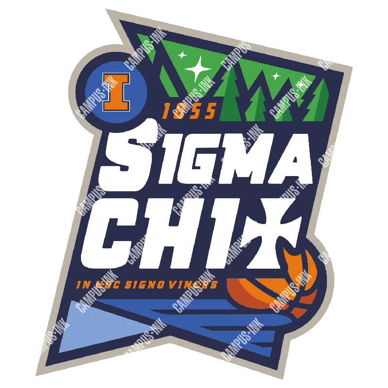 Men's thermal t - shirts with a high - neck design for cold weatherSigma Chi Basketball Tournament Design