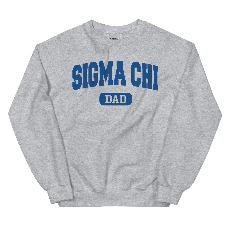 Men's tie - dye t - shirts with a bohemian styleSigma Chi Dad Crewneck