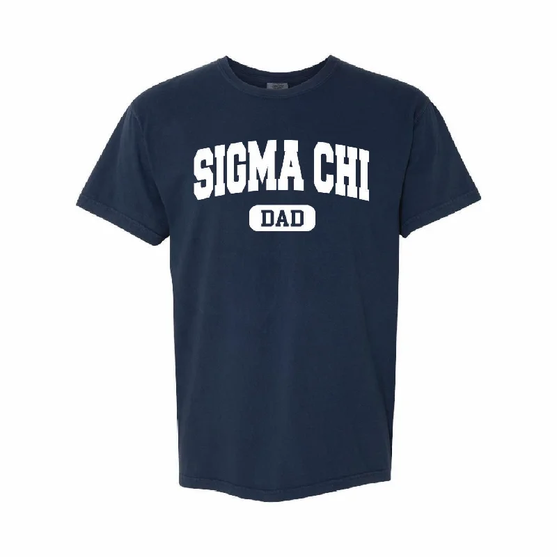 Men's eco - friendly recycled t - shirts for sustainable fashion choicesSigma Chi Dad T-Shirt