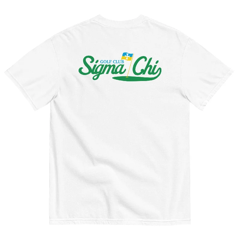 Men's button - front t - shirts with a unique artistic printSigma Chi Golf T-Shirt by Comfort Colors (2023) Men's button - front t - shirts with a unique artistic printSigma Chi Golf T-Shirt by Comfort Colors (2023)