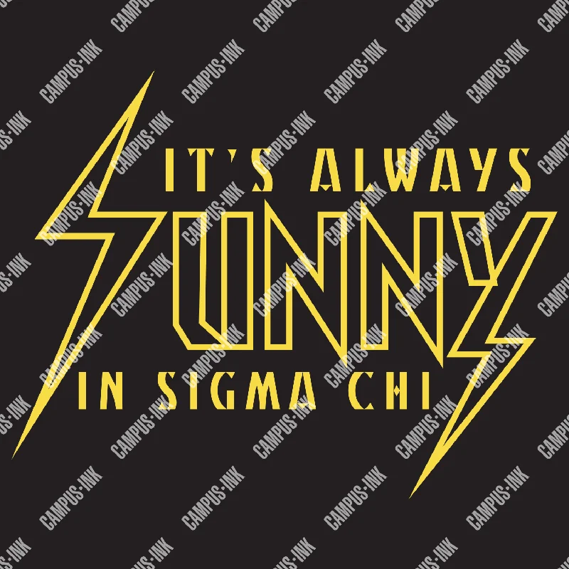 Men's printed Hawaiian t - shirts for tropical vacationsSigma Chi It's Always Sunny In Design Men's printed Hawaiian t - shirts for tropical vacationsSigma Chi It's Always Sunny In Design