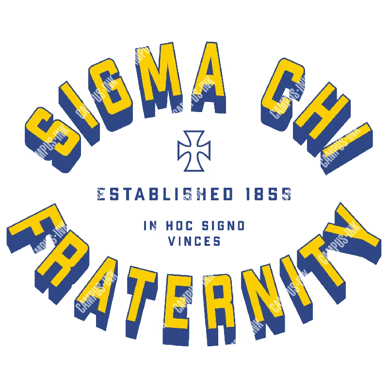 Men's ribbed t - shirts with a textured finish for added styleSigma Chi Oval Design