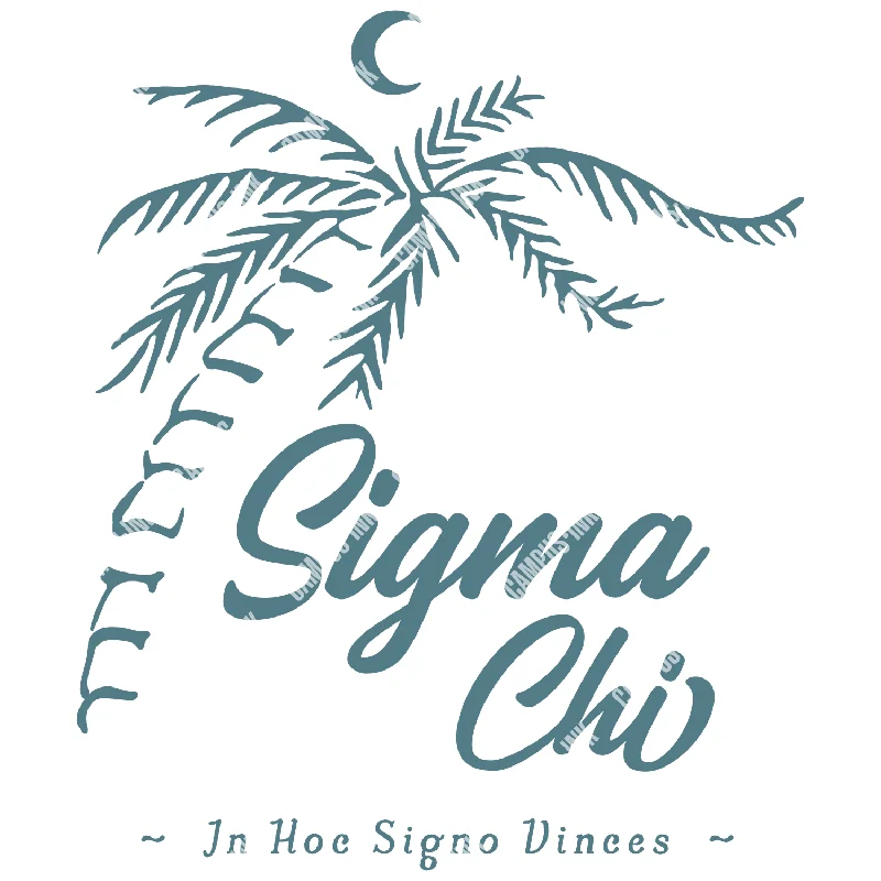 Men's short - sleeve linen t - shirts for summer beach outingsSigma Chi Palm Tree Design Men's short - sleeve linen t - shirts for summer beach outingsSigma Chi Palm Tree Design