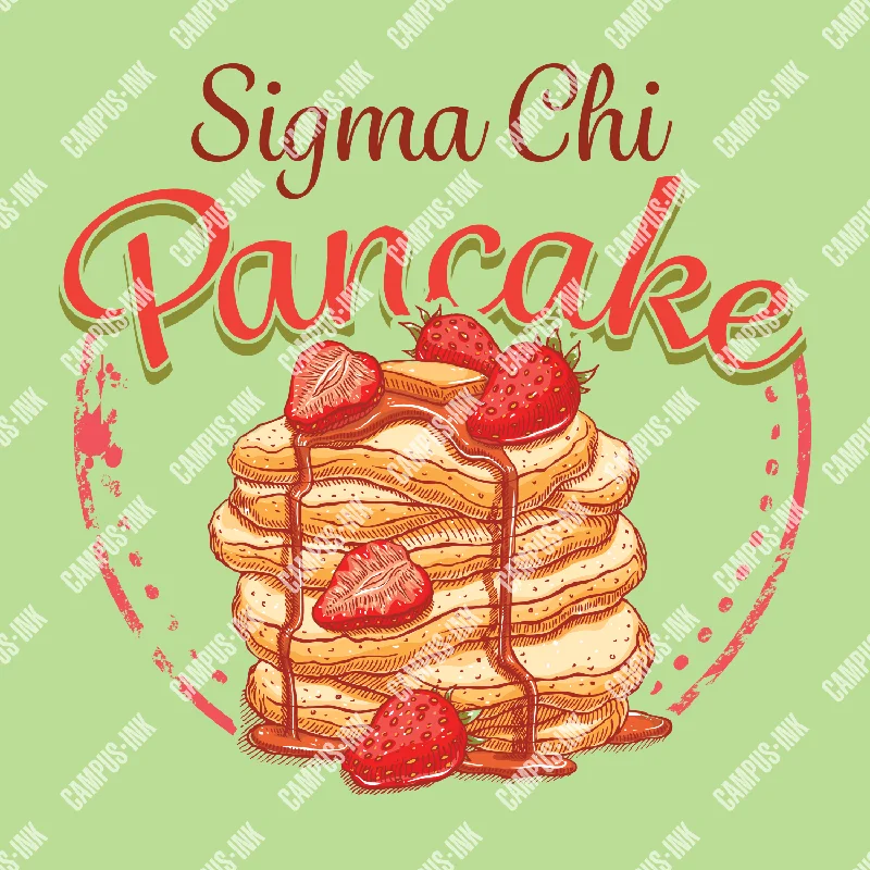 Men's v - neck muscle t - shirts for a body - building aestheticSigma Chi Pancake Design