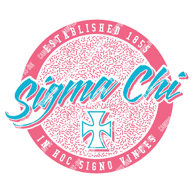 Men's plus - size pocket t - shirts with a classic lookSigma Chi Retro 80's Design