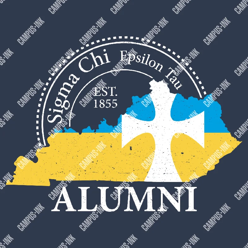 Men's eco - friendly recycled t - shirts for sustainable fashion choicesSigma Chi State Outline Design