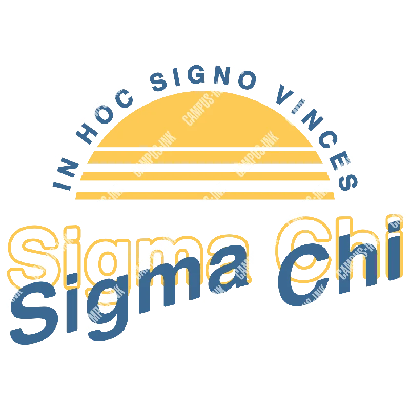 Men's lightweight performance t - shirts for running marathonsSigma Chi Sunset Design