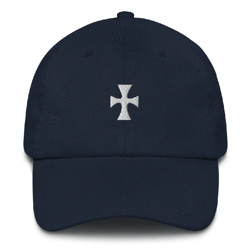 Men's printed Hawaiian t - shirts for tropical vacationsSigma Chi White Cross Adjustable Hat Men's printed Hawaiian t - shirts for tropical vacationsSigma Chi White Cross Adjustable Hat